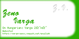 zeno varga business card